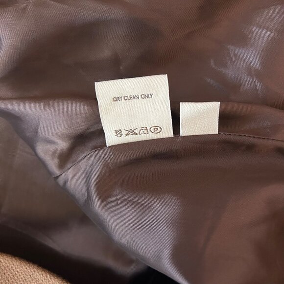 Orla Kiely So Far Soho Good Coat Wool Brown Women Long Retro Vtg Dressy 8 - Picture 6 of 8